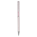 Crystalline ballpoint pen Pink lacquered, Chrome plated
